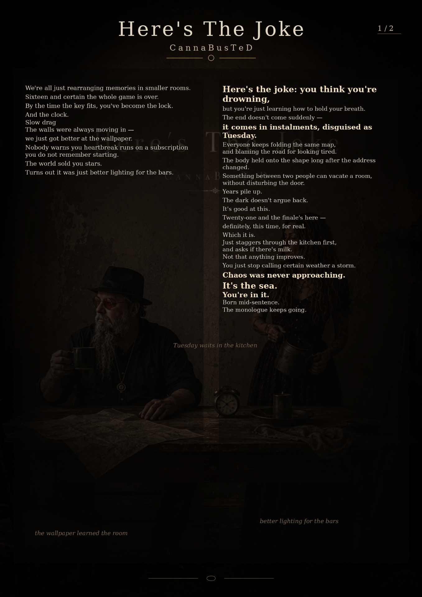 Here’s The Joke — My Fake Lyrics page forty-one