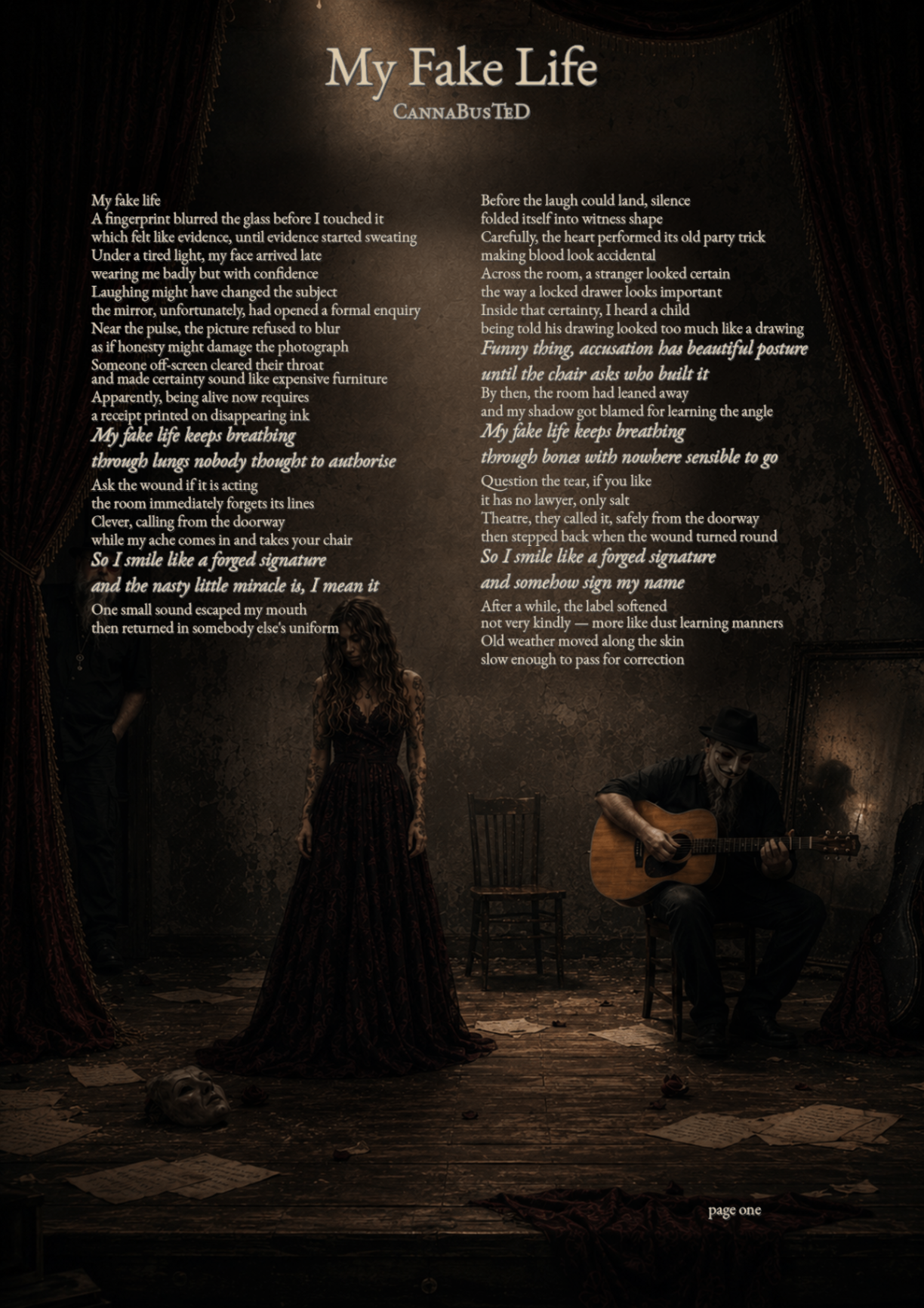My Fake Life — My Fake Lyrics page one