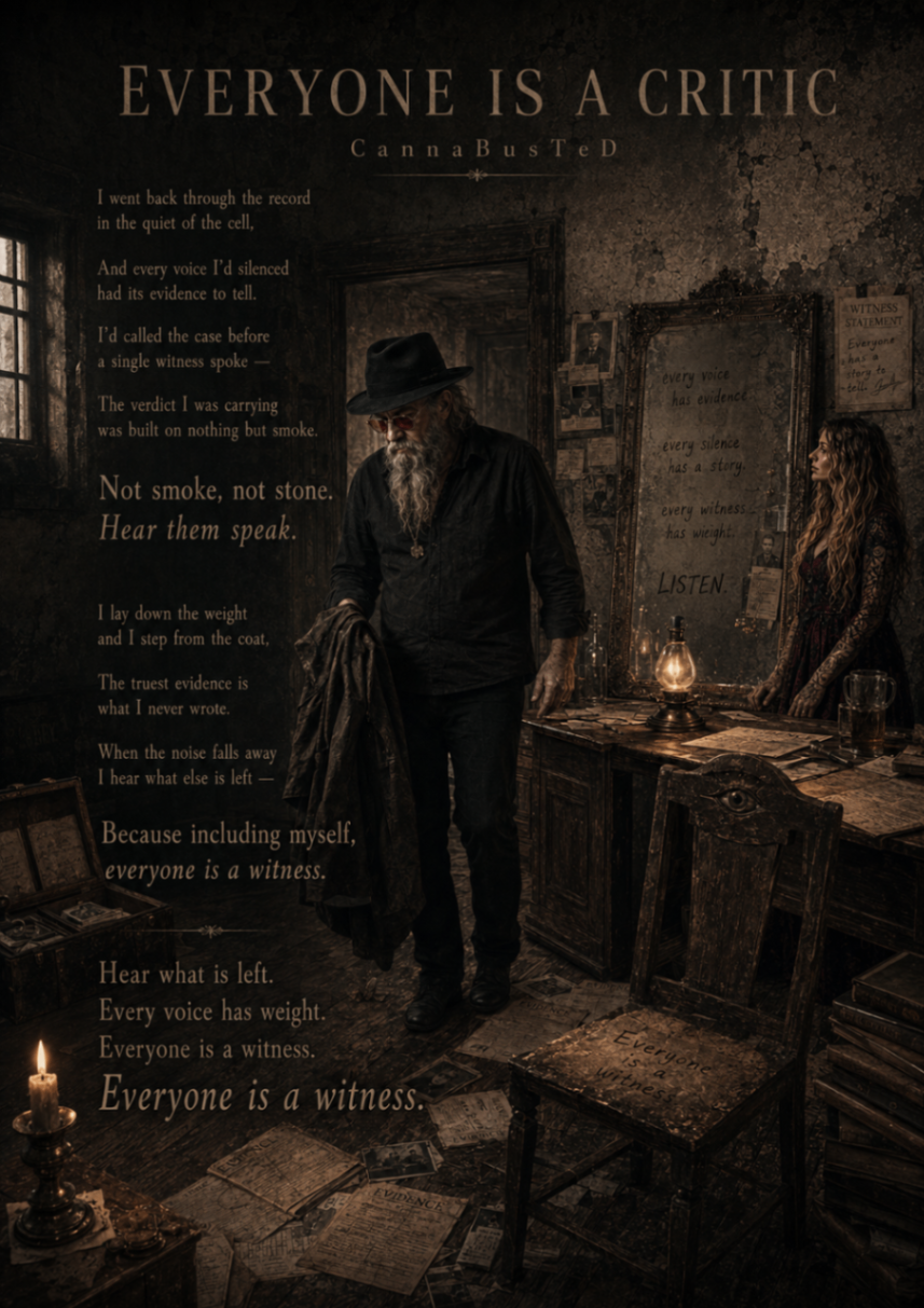 Everyone Is a Critic — My Fake Lyrics page twelve — continued